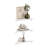 Belby Triangle Corner Floating Shelves, Wall Mount Display Shelf, Set of 3-101021239