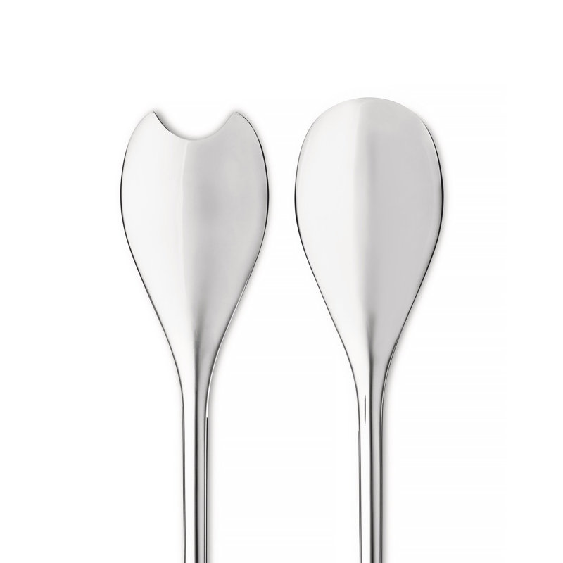 Human Stainless Steel Salad Servers