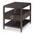 Reeded Solid Wood End Table with Storage