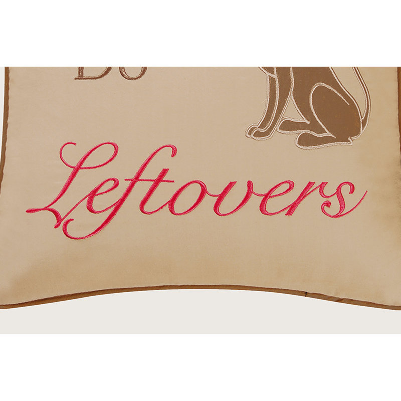 Do Leftovers Quilted Pillow