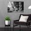 Cozy City Snowfall Romantic Abstract Contemporary City Architecture, impression d'art mural-130424476