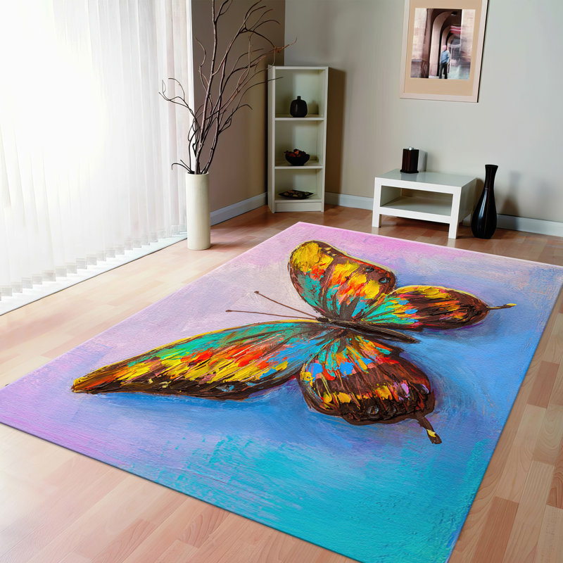 Large Soft Pile Rug with Overlapping Geometric Circles in Neutral Tones for Contemporary Living Room Decor