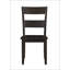 Chaise d'appoint au fini noyer vieilli