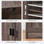 Grande armoire de rangement Millwood Pines, armoire de rangement pour salle de bain avec 2 tiroirs réglables et 2 tablettes-286577943