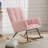 Comfy Upholstered Lounge Chair With High Backrest