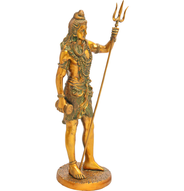 Shiva debout, brandissant son trident