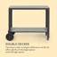 Menorca Aluminium Bar Cart