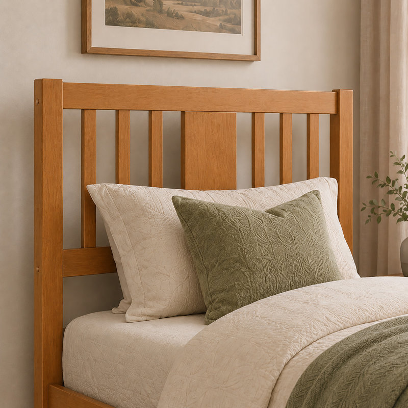 Lit plateforme avec lit gigogne Graham, Twin XL, Light Toffee