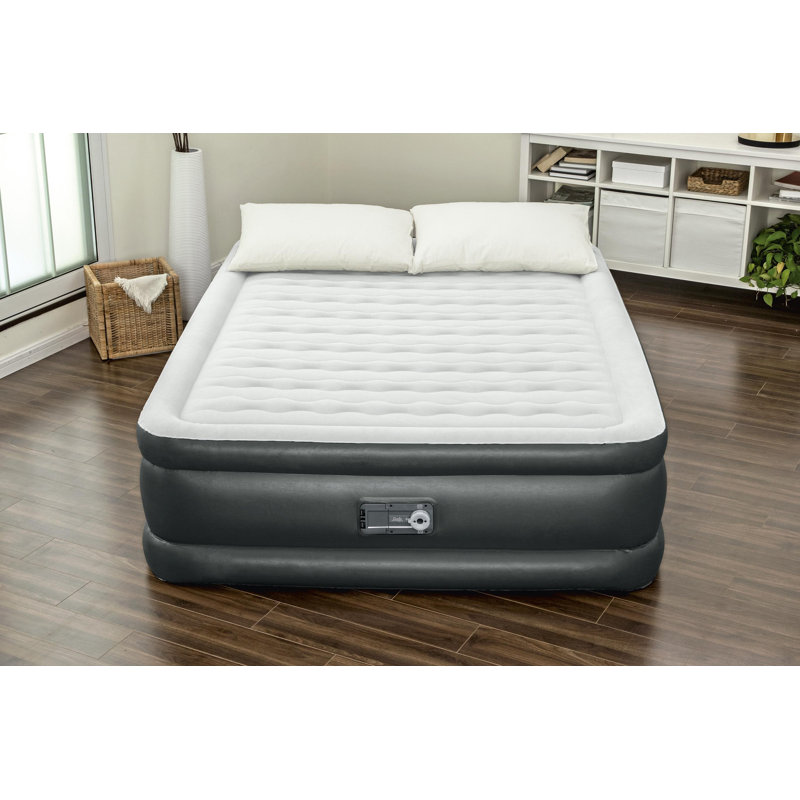 Sealy Tritech Inflatable Air Mattress Bed 18" with Built-In AC Pump and Bag, Queen