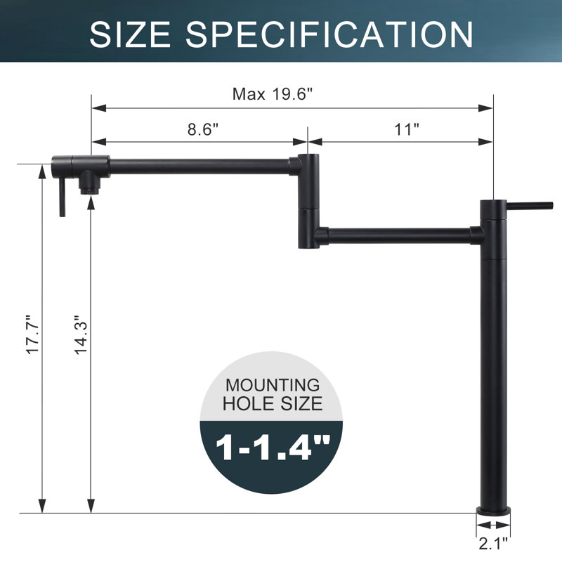 WOWOW Kitchen Faucet, Black