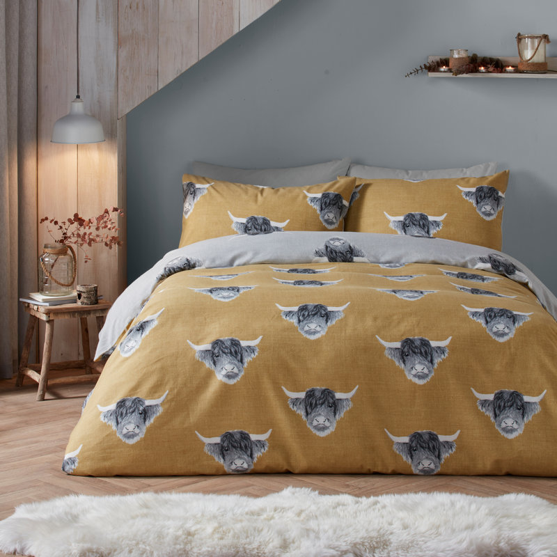 Polyester Animal Print Duvet Cover Set with Pillowcases, Double - 2 Standard Pillowcase