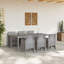 Ensemble de salle à manger de jardin vidaXL 7 pièces en polypropylène anthracite-1074920929-1074920928-1074920940