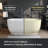 60" x 32" Freestanding Soaking Acrylic Bathtub