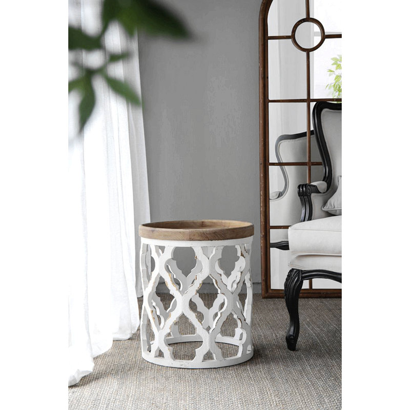 Schlenker Solid Wood Tray Top Frame End Table,Wood end table