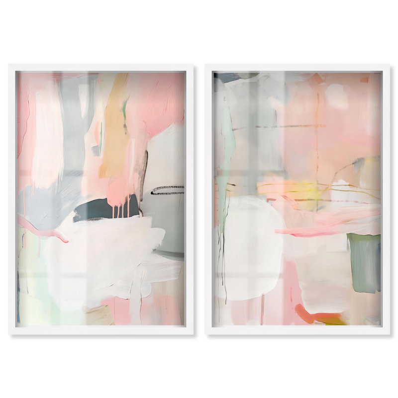 Oasis Minimalist Room Art , H 37 po x l 25 po, Blanc