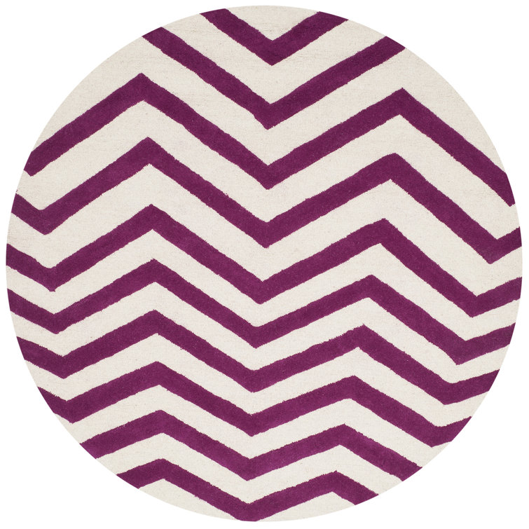 Sanyla Hand Tufted Wool Chevron Rug
