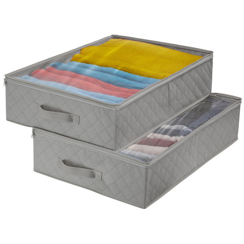 Cube ou bac en tissu, gris