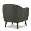 Chaise d'appoint - Chaise de salon en tissu massif rembourrée avec des pieds en tissu gris
