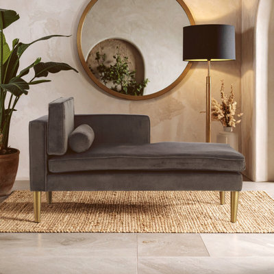 Galena Velvet Chaise Lounge