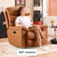 Fauteuil inclinable ergonomique multifonctionnel en similicuir-1663332955