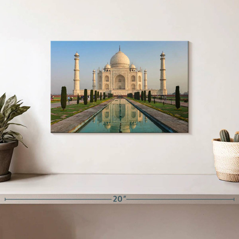 World Wonder Taj Mahal, H 8 po x l 12 po