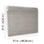 Papier peint imitation soie gris Sari-123849627