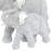 Polystone Elephant Decorative Silver Sculpture