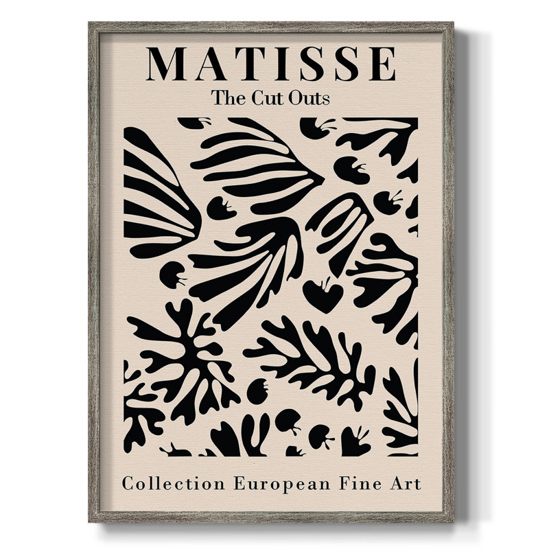 Matisse XCVI, reproduction d'art encadrée - bois massif, H 30 po x l 24 po