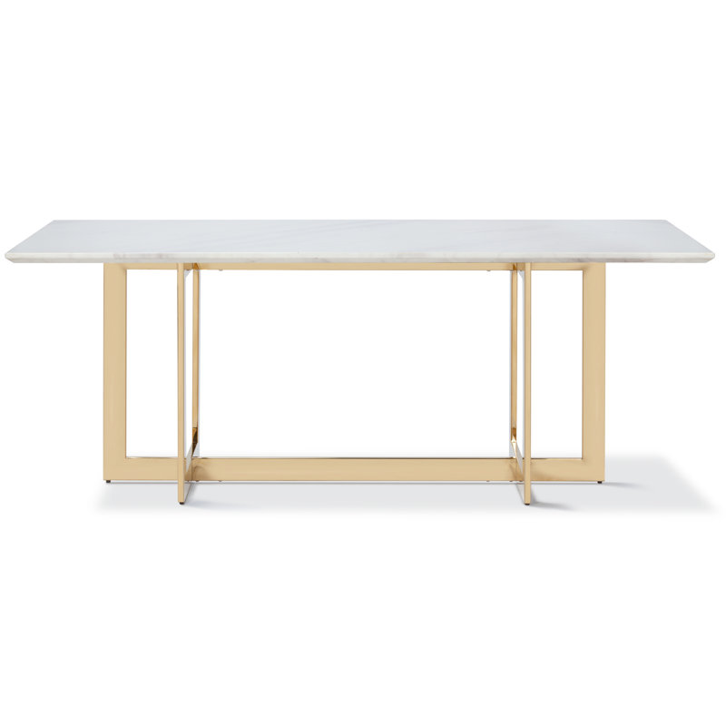 Metal Base Dining Table, Gold