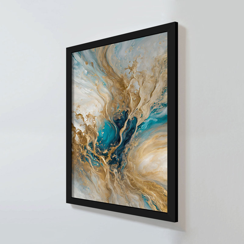Matthew 3: 16. «Celestial Vision» par Mark Lawrence, Acrylique encadré, H 27,5 po x l 21,5 po x P 0,75 po, Blanc
