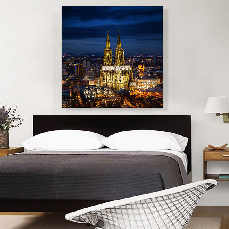 " Cologne Cathedral In Germany ", 36" H x 36" W x 0.75" D
