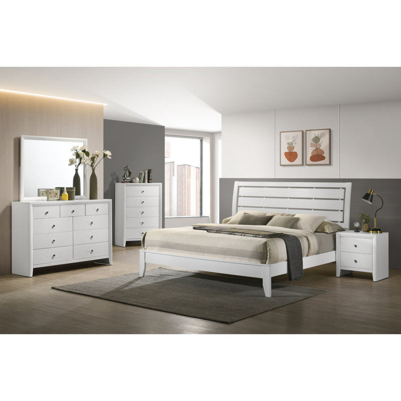Mobilier de chambre à coucher en bois, King