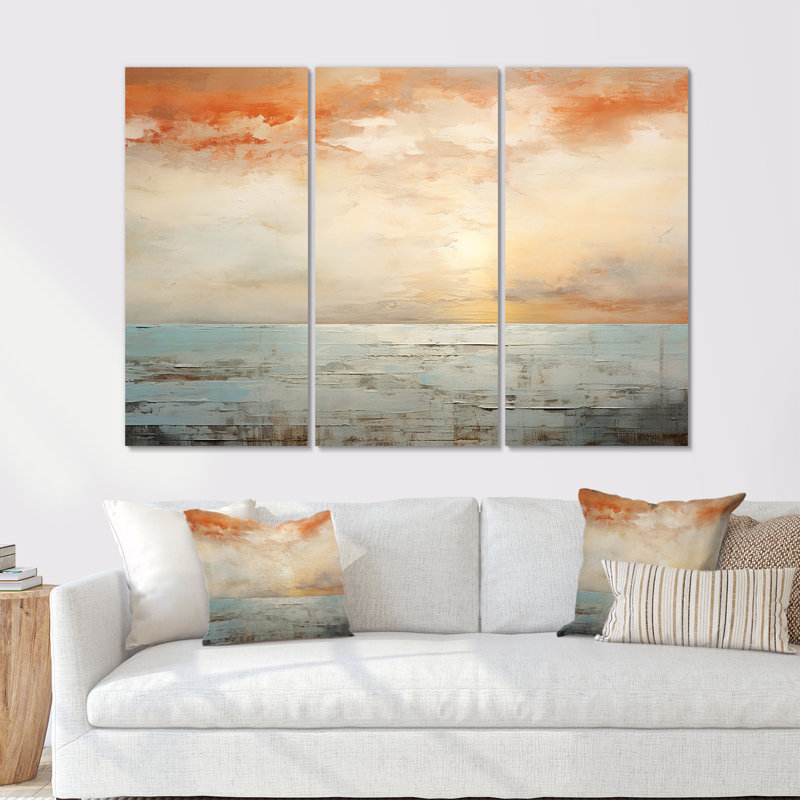 Ensemble d'art mural Pinheiro, Toile tendue, H 32 po x l 48 po x P 1 po