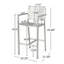 Set Of 2 Outdoor Rust-Proof Aluminum Barstools