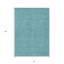Tapis intérieur / extérieur 3 pi x 5 pi bleu sarcelle noir et ivoire à motif géométrique lavable