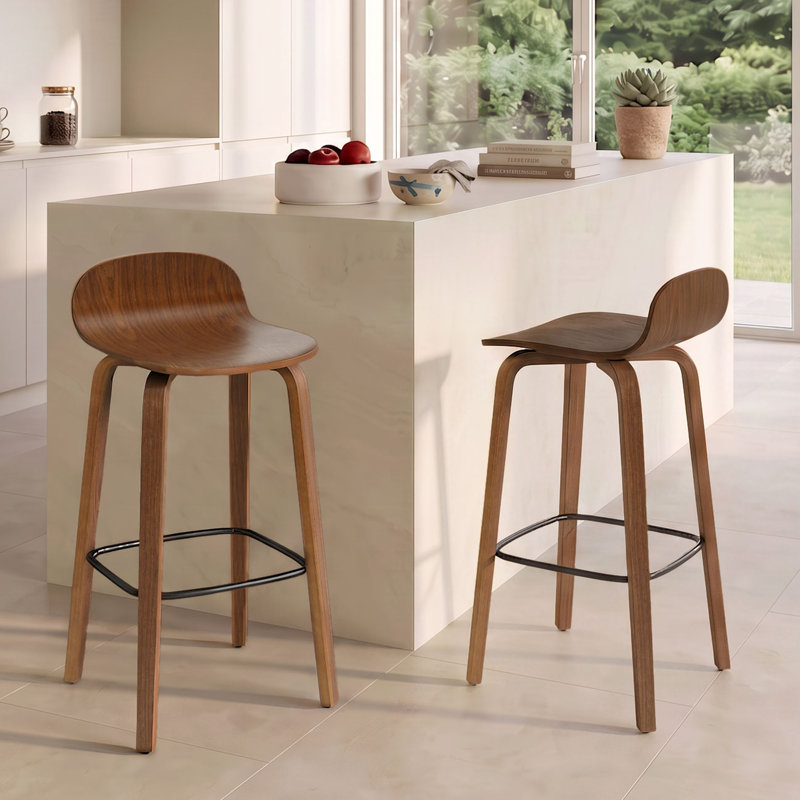 Tabouret de comptoir 27,16 po, Noyer