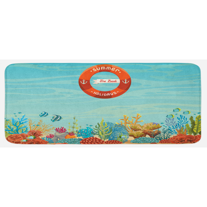 Coastal Synthetic Kitchen Mat