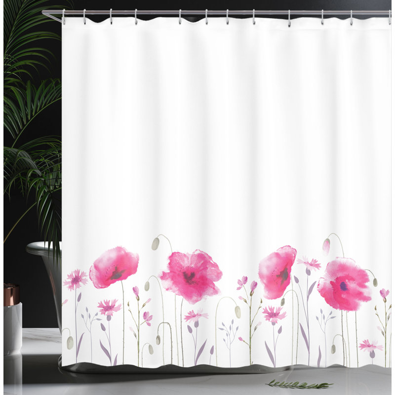 Shower Curtain with Hooks Included