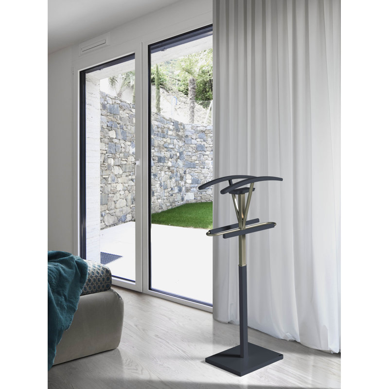 Freestanding Valet Stand, Jet Black