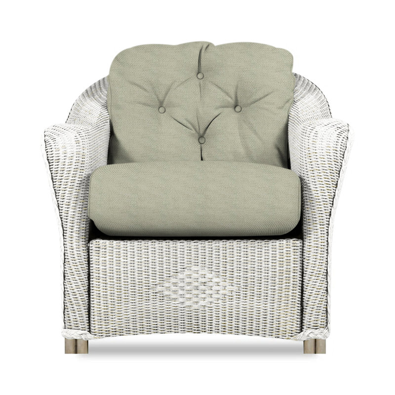 Reflections Outdoor Lounge Chair, Callen Celadon, Antique White
