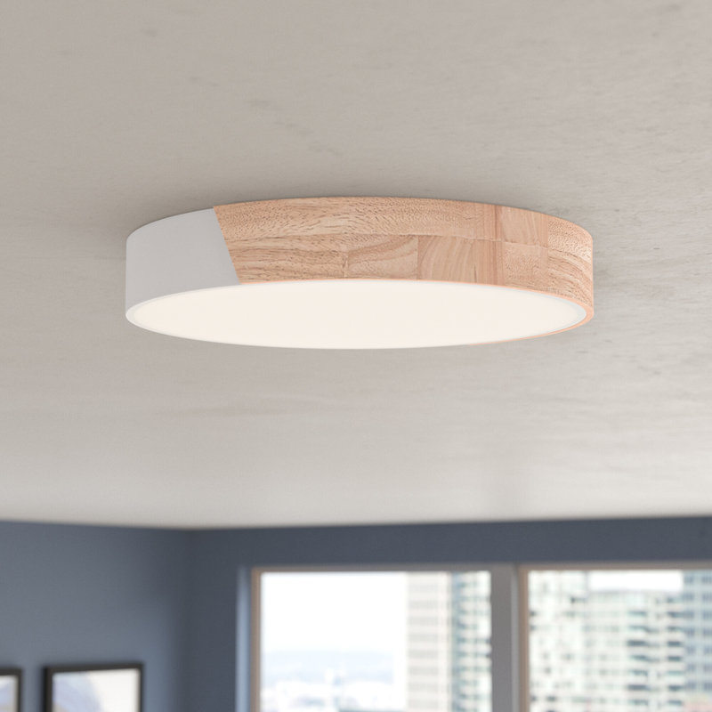 Fairford Flush Mount, 1.9" H x 11.81" W x 11.81" D, 3000, White