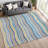 Machine Washable Indoor/Outdoor Micelotta ACN2333 Stripes Rug-794517251