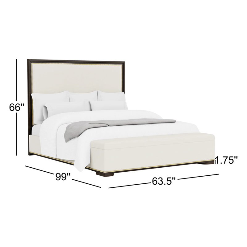 Nina Lydia Upholstered Storage Bed, Queen