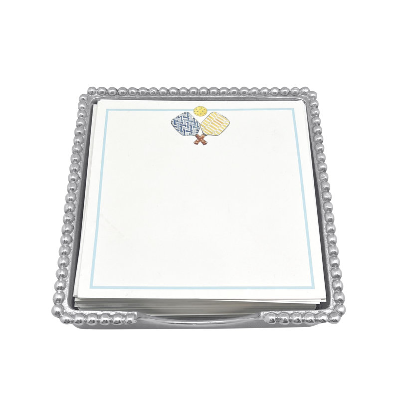 Pickleball Beaded Notecard