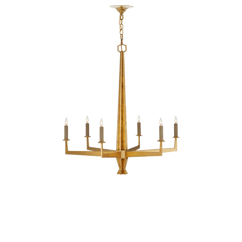 Goldfinch 6 - Light Wrought Iron Chandelier