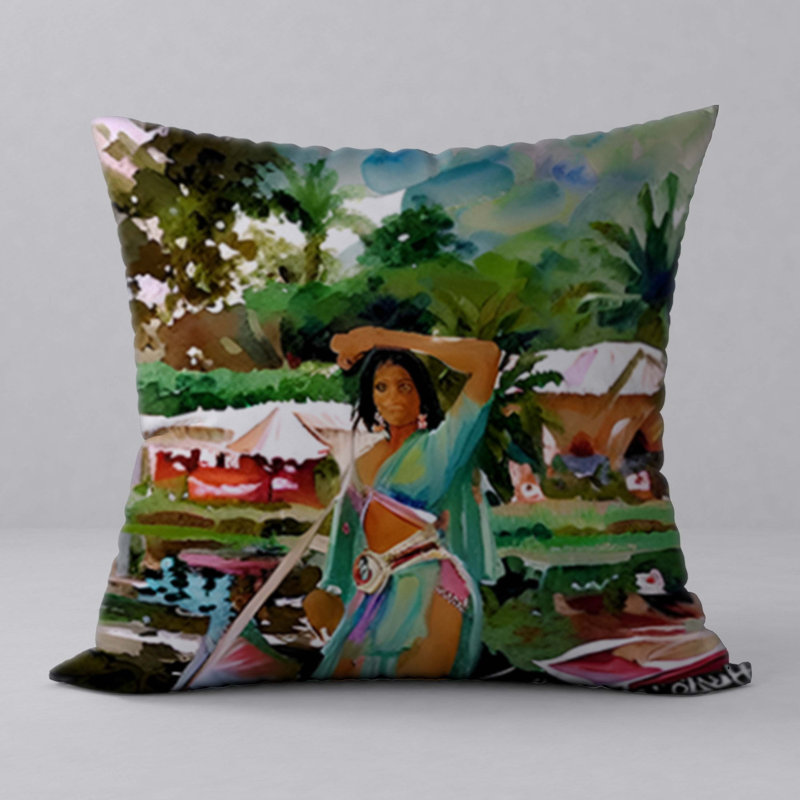 Reversible Throw Pillow