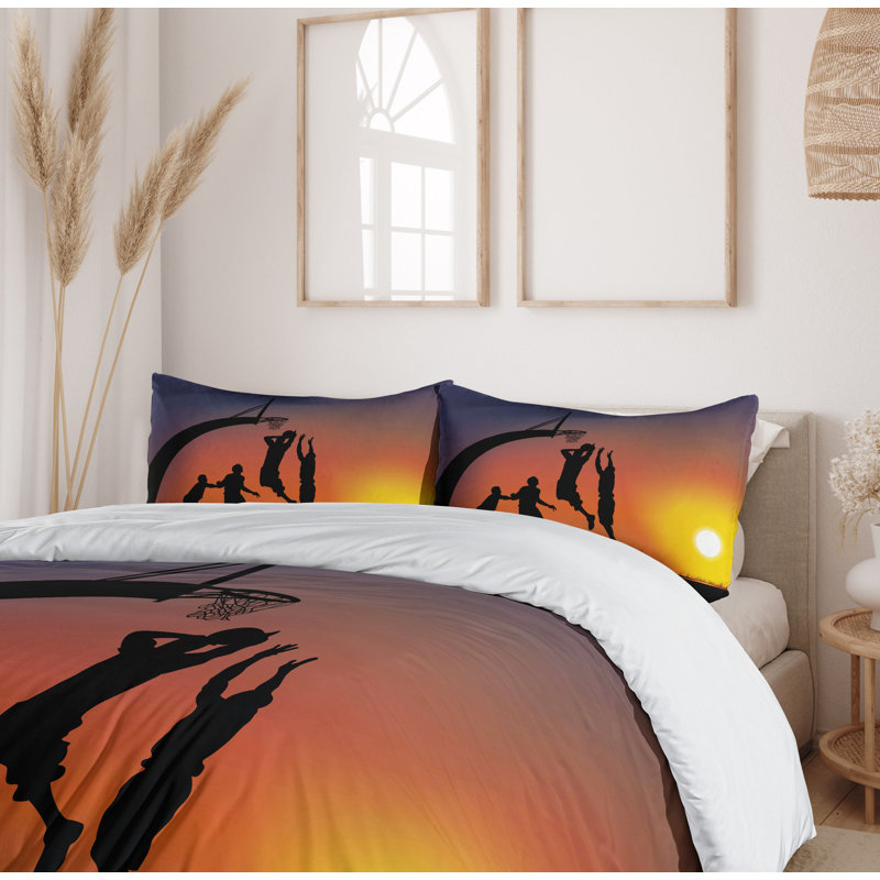 Teen Room Quilt Set, King Duvet Cover + 2 Standard Shams