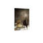 Décoration murale abstraite brune sur toile 24 x 18 po