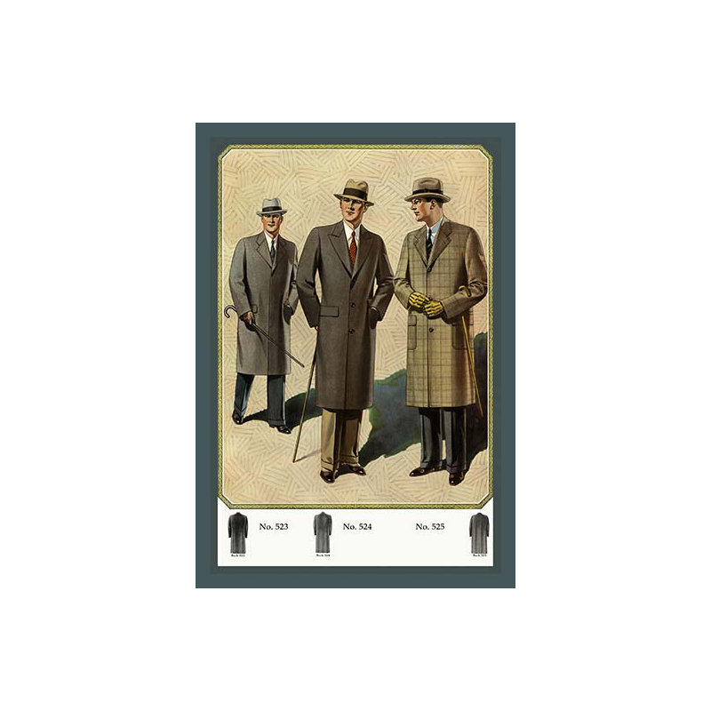 Overcoat rétro rétro chesterfield fly-front