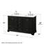 Deborah Double Bathroom Vanity with Quartz Top-92725403-92725404-92725405